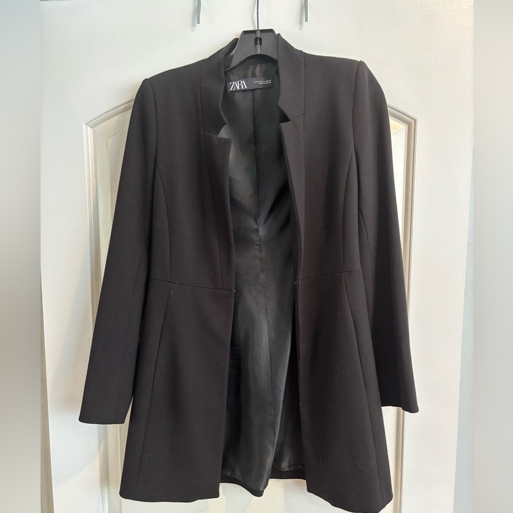 Zara Basic Long Blazer - image 2